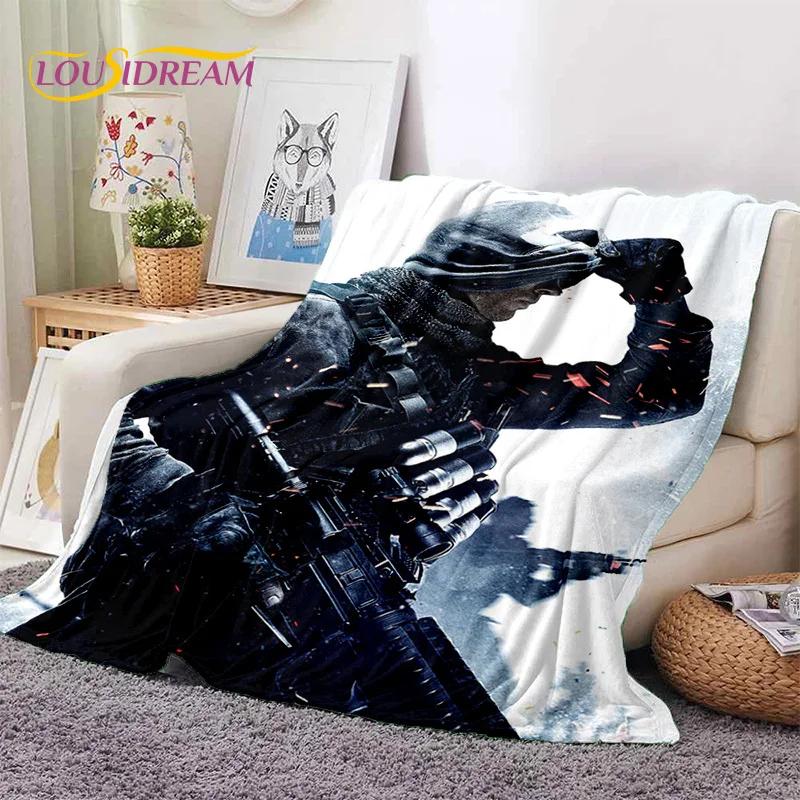 Call of Duty War Gamer COD Мягкое фланелевое одеяло для кроватей, спален, диванов, пикников, плед для укрытия, отдыха на свежем воздухе, подарок