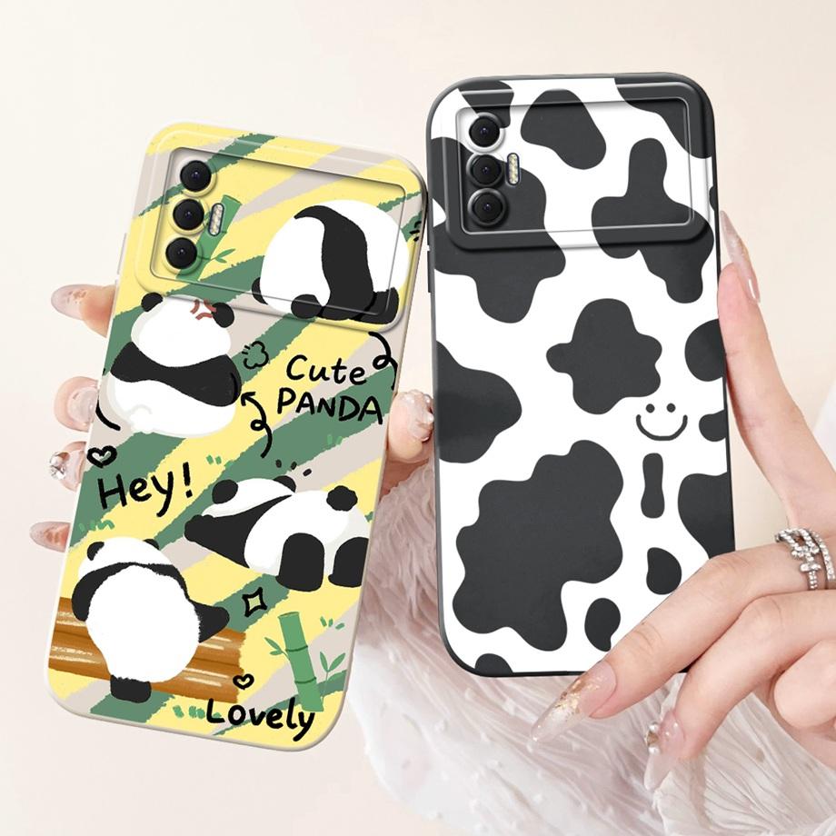 For Tecno Spark 8P KG7H KG7 KG7n Case Liquid Silicone Soft TPU Back Cover For Spark8P 8 P Phone Funda Gothic Black Night Bumper