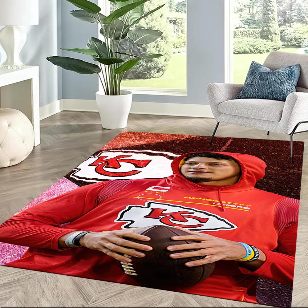 Patrick Mahomes5 Square rugs are a great choice for living rooms, bedrooms, home décor, and as gifts.