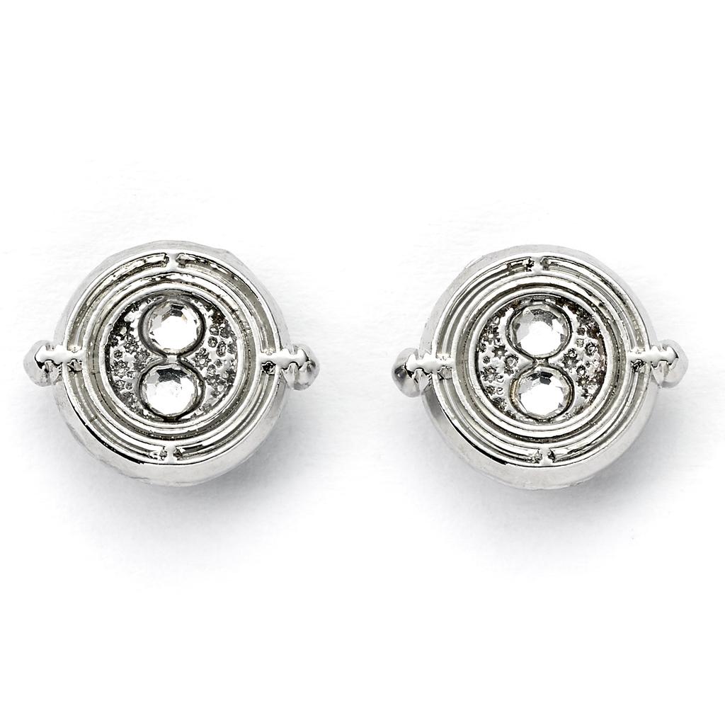 Harry Potter Time Turner Silver Plated Stud Earrings