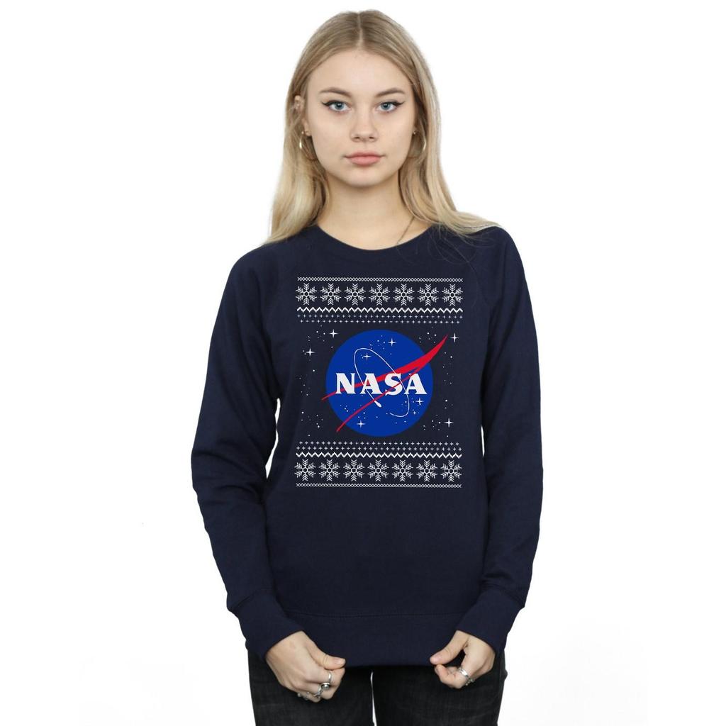 NASA Womens/Ladies Classic Fair Isle Sweatshirt