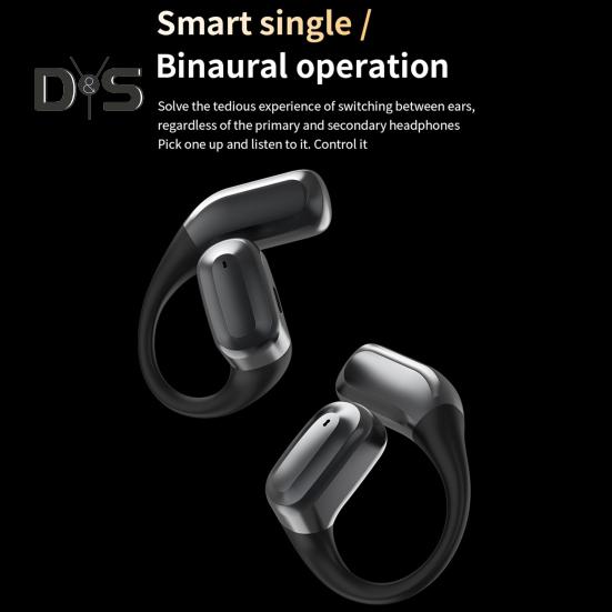 Translation Headphones with TF Card Playback Bluetooth-compatible AI Translating Earbuds 144 Languages Play Music LCD Screen-Touching Real Time