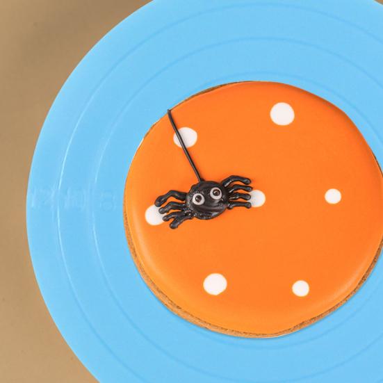 Практичная вращающаяся подставка для торта 14 см с масштабным дизайном, пластик «сделай сам»