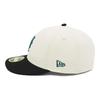 New Era LP 59FIFTY Cap MLB New York Mets NYM Spruce White with Side Exclusive To and Also a Stylish Streetwear Perfect for Travel and Sun A Great Gift
