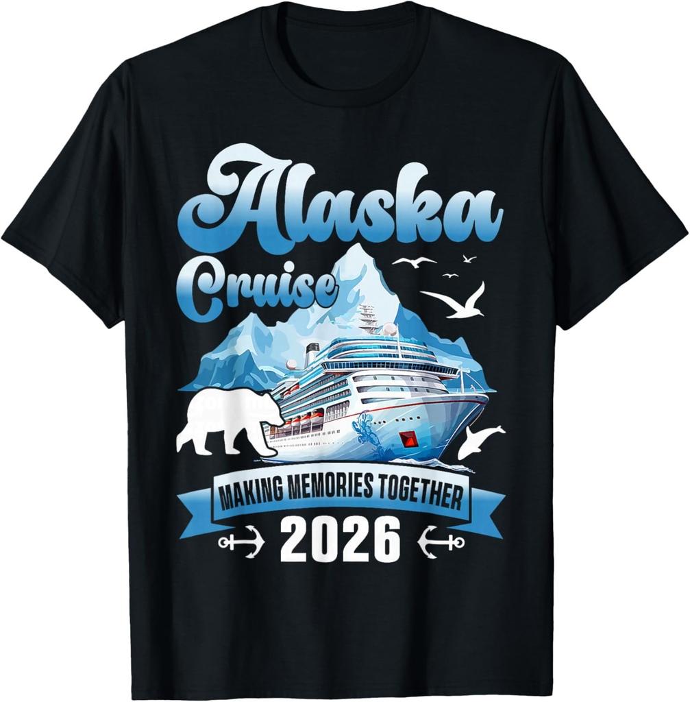 Alaska Cruise 2026 Family Friends Vacation Travel Matching Gift Unisex T-Shirt