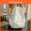 Cute And Tulip Floral Pattern Student Leisure Backpack For School And Use Daily