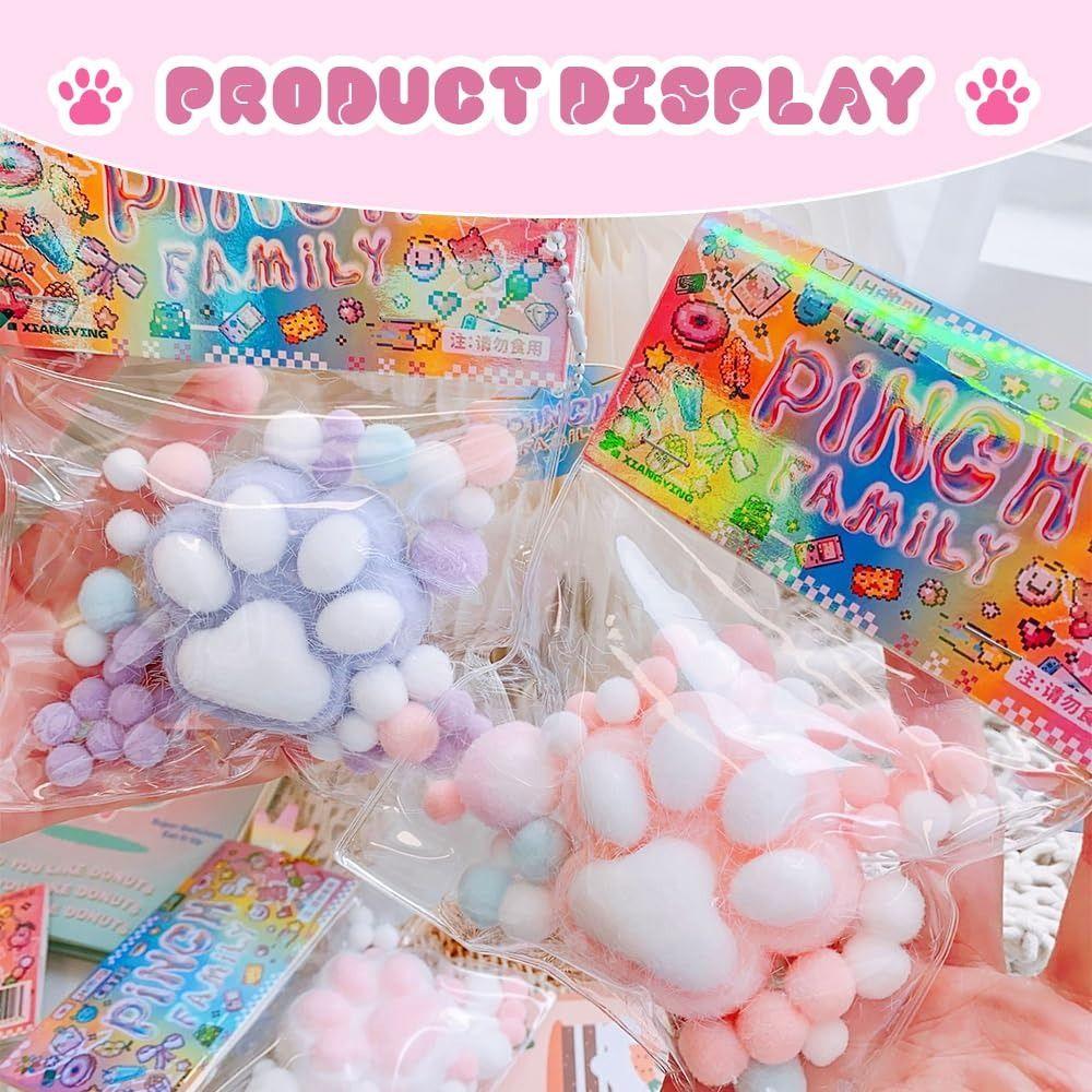 Сжимаемая игрушка, расслабляющая, щипающая, кошачья лапка, мягкая, расслабляющая игрушка, забавный подарок, сжимаемая, кошачья лапка, игрушка