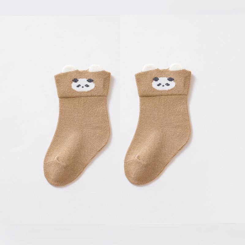 Xiyu Jia Осень/Зима Детские носки из гребенного хлопка - Милый 3D мультяшный дизайн для мальчиков и девочек