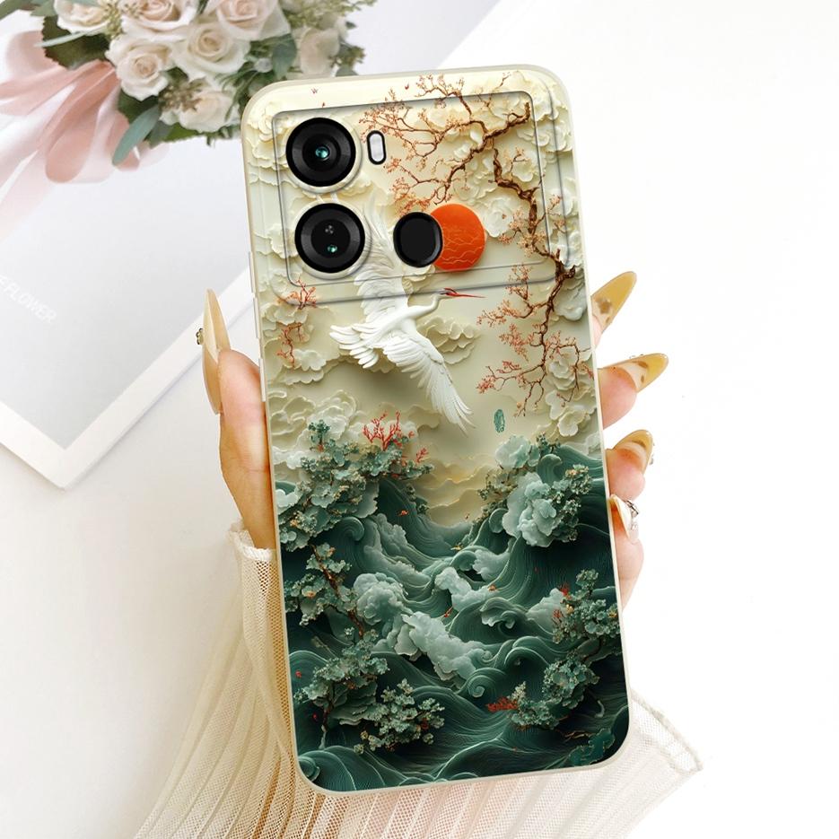 Чехол для Itel P40 P662L Милый Кот Панда Мультяшная Обложка Ударопрочный Мягкий ТПУ Чехол для Телефона Для Itel P40 Plus P683L P 40 ItelP40 + Чехол