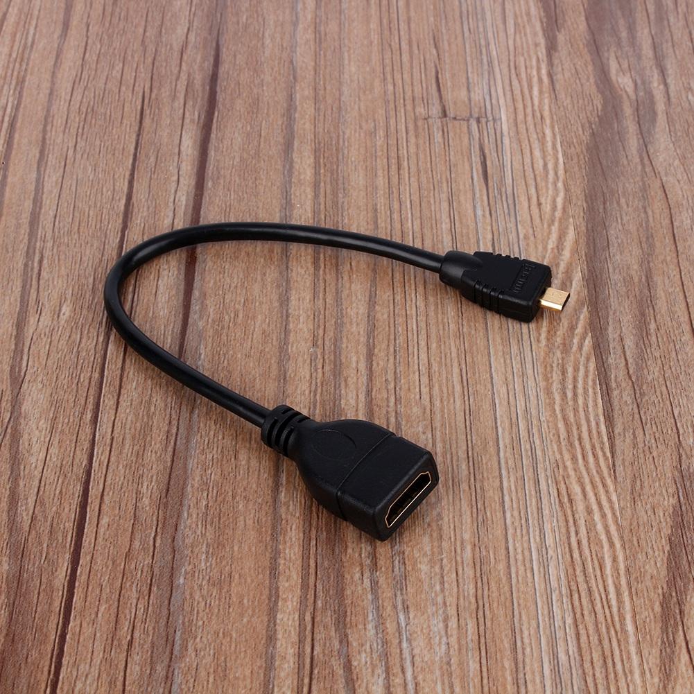 Micro HDMI Male to HDMI Female конвертер адаптер удлинительный кабель провод шнур 1080P