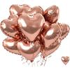 5 Pcs Heart Shape Foil Balloons DIY Air Balls New Wedding Decoration  Birthday Party