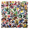 60 New Cartoon Mario Kart Graffiti Stickers Decorative Car Mobile Phone Case Stickers Creative Hand Account Stickers