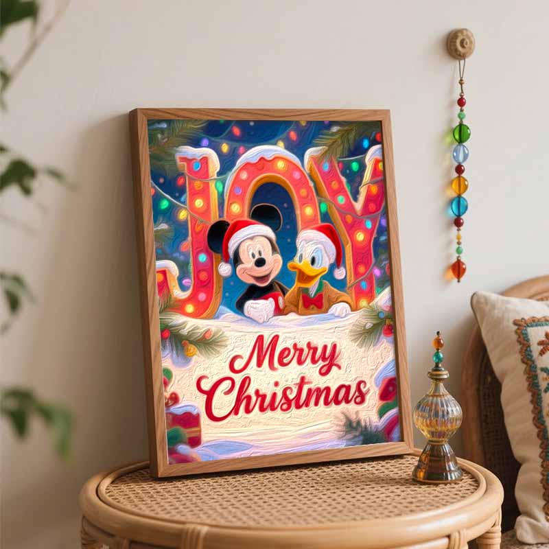 Disney Масляная живопись картина искусство ручная работа набор для рисования Микки Маус Дональд Дак Рождественское украшение для дома подарок на день рождения