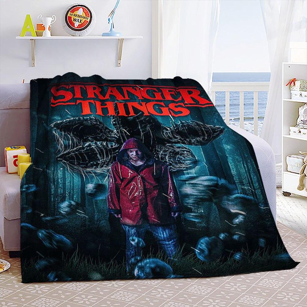 Портативные теплые пледы Eddie Munson Stranger Things для постельных принадлежностей для путешествий