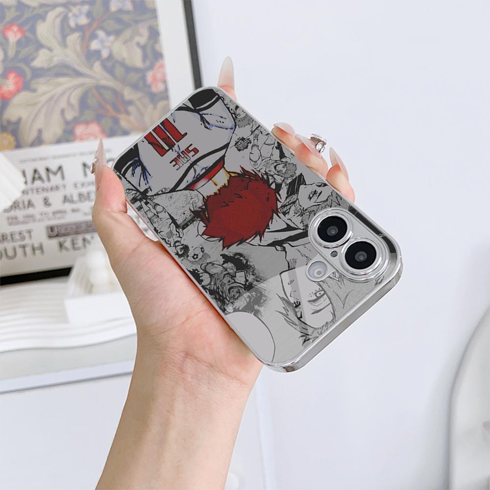 Чехол для телефона N132 Art Anime BLUE LOCK для iPhone 16 15 13 Pro Max Samsung S24 S23 A54 A35 Xiaomi Redmi Note 13 12 Pro с покрытием из закаленного стекла