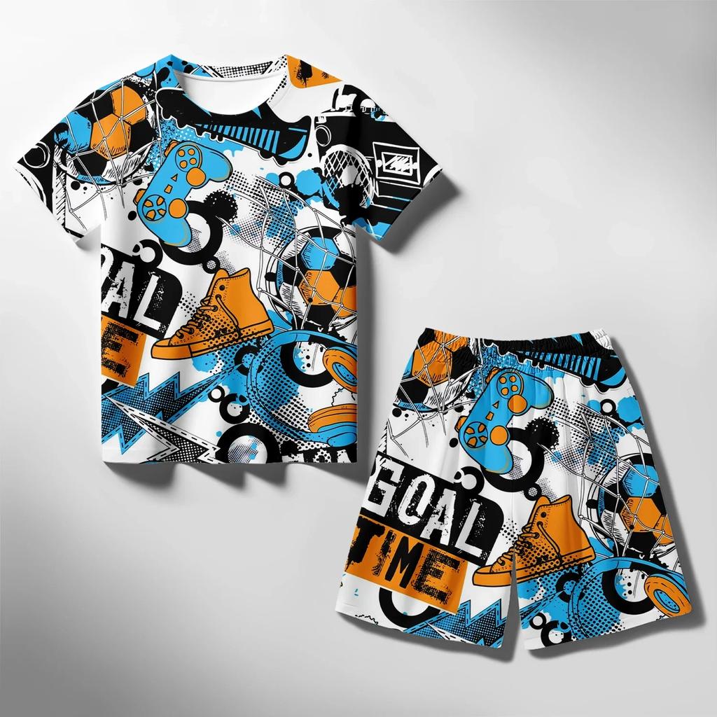 Детская и подростковая акула 3D принт повседневная одежда модные футболки с коротким рукавом