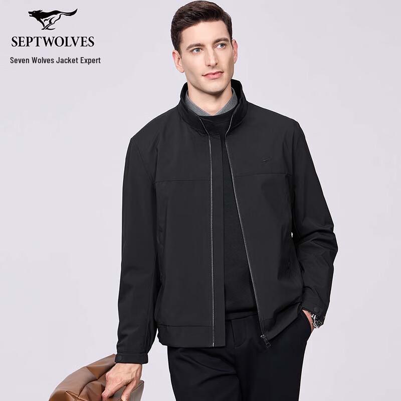 SEPTWOLVES Мужская куртка в стиле business casual со стойкой