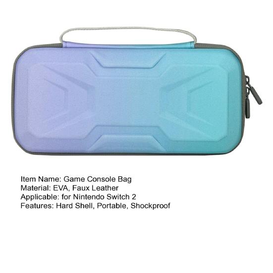 Чехол для переноски для Nintendo Switch 2 Портативный EVA Жесткий Чехол Защитная сумка для игровой консоли Аксессуары для игровой машины Дорожная сумка для хранения Чехол