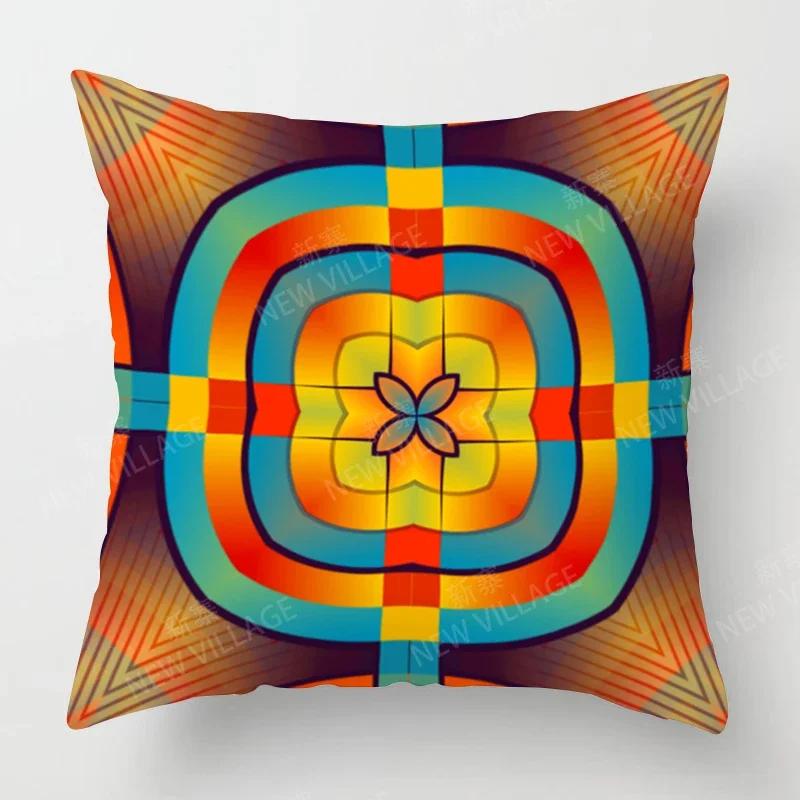 Осенний Домашний Декор Осенний Декор Гостиной Наволочка для Декоративной Подушки Диван Бохо Наволочка Мандала