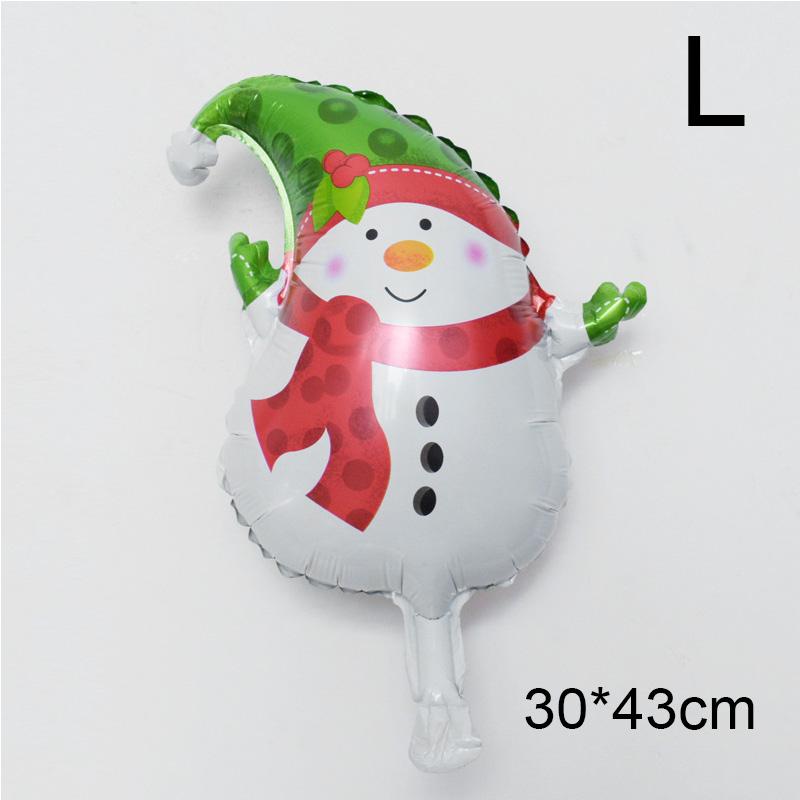 Рождественские воздушные шары из алюминиевой пленки, мини-мультяшные украшения для вечеринок