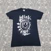 Blink-182 Ladies Slim Fit T-Shirt Big Smile Official Black Band T Shirt Gildan