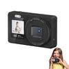 Цифровая камера 4K с двумя экранами, автоматическая фокусировка, 18-кратный зум, портативный 2,4-дюймовый дисплей для студентов, подростков, детей