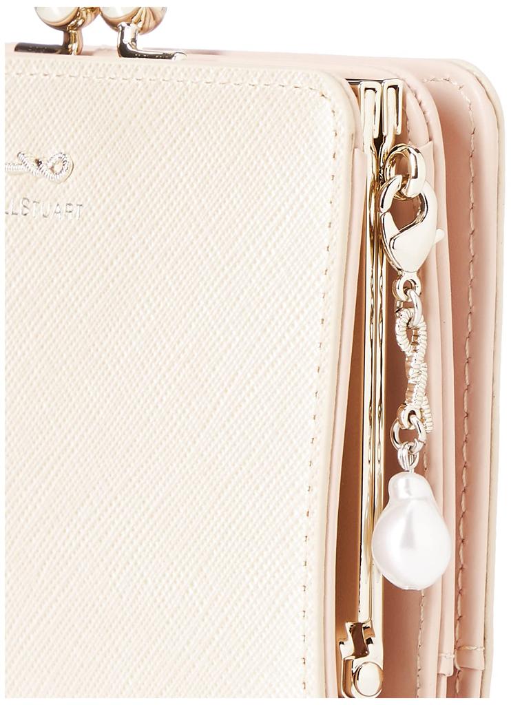 Leather Bifold Wallet Gloria Platinum [JILL STUART] Women's