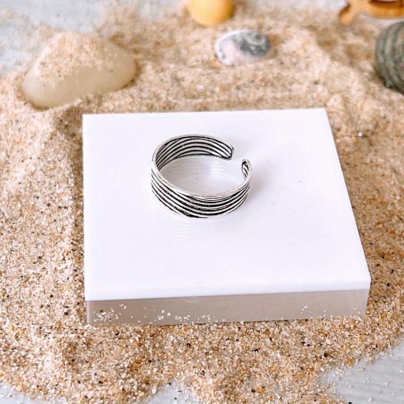 Retro Line Hollowed Out Design, Environmentally Friendly Copper Material, Women's Toe Ring, Anniversary Gift, Beach Party Jewelry