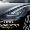 Предварительно вырезанная защитная пленка PPF для фар автомобиля TPU для Tesla Model 3 Y X S - Зеркало заднего вида Прозрачная Защита от царапин