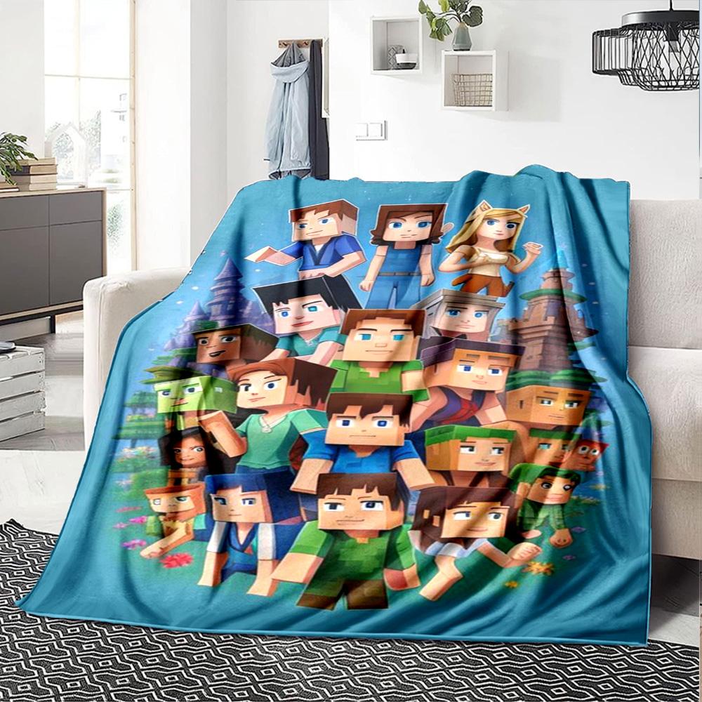 Minecraft Blanket Warmthful Decor Great for Bed Livingroom Office All-Season Use Stylish Decor Best Holiday Gift for Friends Family