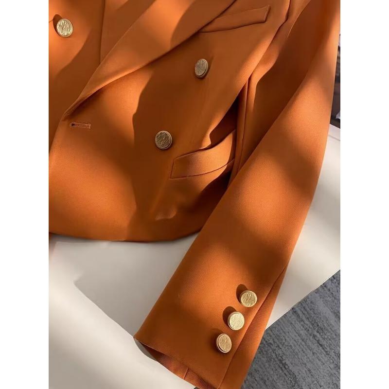 Однотонный короткий пиджак пиджак для женщин универсальный модный офисный пиджак уличный женский повседневный пиджак костюм