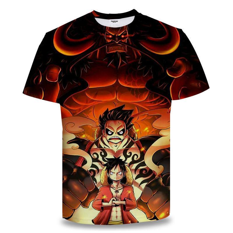 One Piece Zoro 3D Printing Anime Clothes Men's T-shirt Spring and Summer Short Sleeve Men's Trendy T-shirt Tops