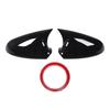 Pair of Glossy Black Rearview Mirror Cover Cap Enhance Vehicle Appearance Replacement for Vauxhall