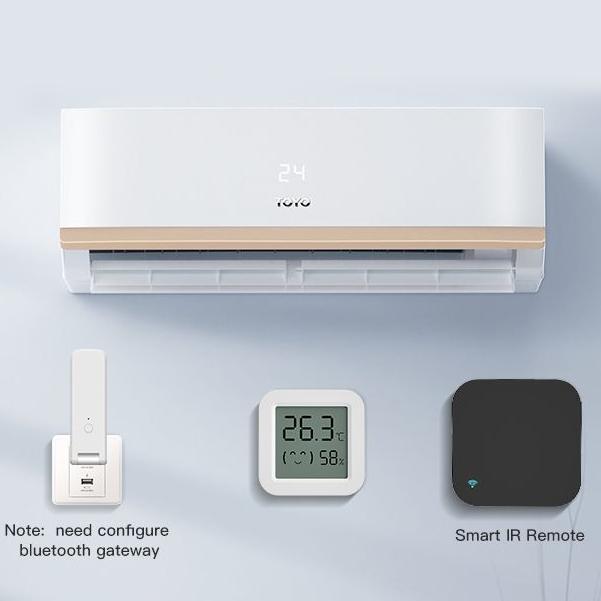 Датчик температуры и влажности Tuya Zigbee для ЖК-экрана умного дома, работает с приложением Alexa Google Home Smart Life Tuya Smart Yandex