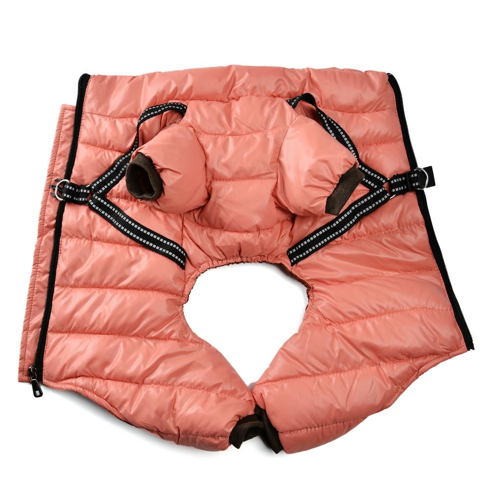 Зимняя куртка для собак, жилет для маленьких собак, одежда со шлейкой, водонепроницаемое пальто для щенков, комбинезон для французского бульдога, чихуахуа, одежда для домашних животных