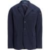 Polo Solid Color Polo Logo Three-Button Blazer Men Blazer Navy-Blue MNPOOTW17I20014-410