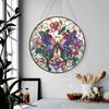 Butterfly Wall Art Decor Round Hanging Sign Decorative Pendant Window Acrylic 19.8CM Welcome Pl H4X9