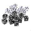 20 Pieces Plastic Six Sided RPG Playing Game Props Toys Black and White