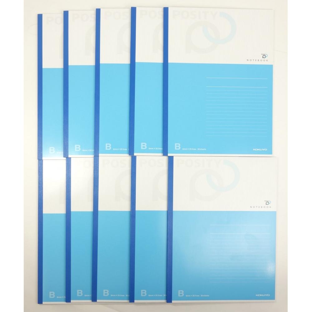 KOKUYO Примечание Позитив Полу-В5 В-линовка 30 листов 10 книг P3-31BX10