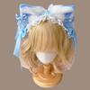 Jk Lolita Lace Headband Plush Cat Ears Barrettes Cute Anime Maid Cosplay Headdress  Daily
