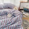 Washed Cotton Minimalist Striped Bedding Set
