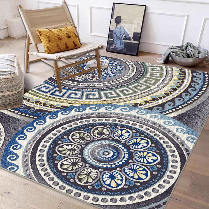 Moroccan Style Carpet: Versatile Floor Mat for Living Room, Bedroom, Coffee Table, Bedside, and Study