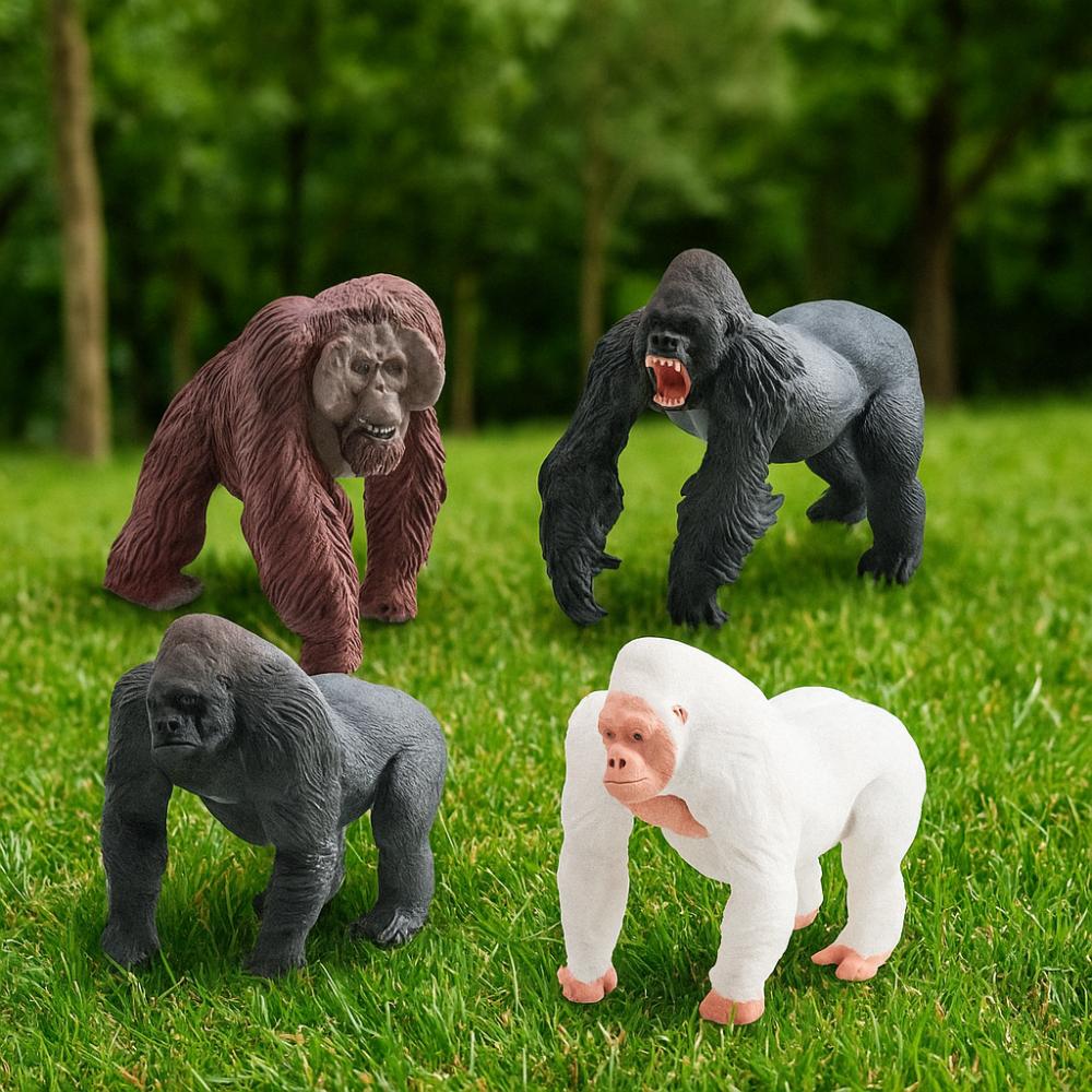 PVC Simulated Solid Animal Model Realistic Chimpanzee Action Figure  Children Toys