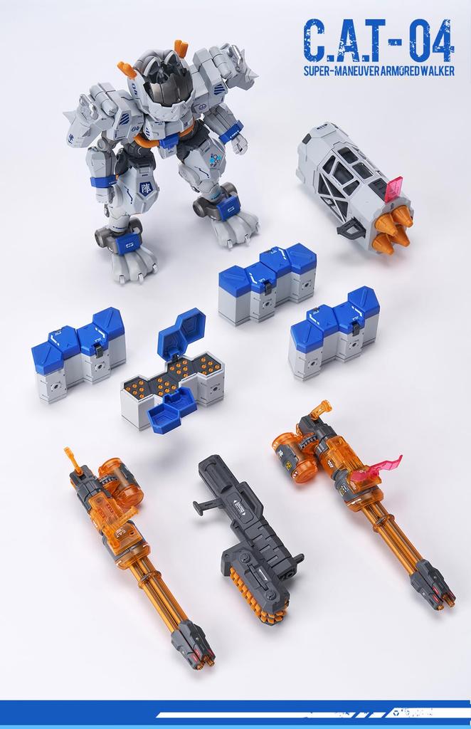 XIAOT x IRON ROARS C.A.T 04 Jin 1/60 Scale ABS Assembled Plastic Model Kit