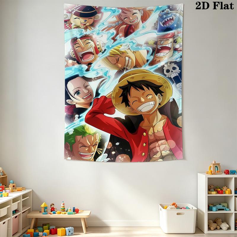 One Piece Adventure Begins Tapestry Background Cloth Wallmounted Homestay Soft Decoration Tapestry Christmas Gift Work Of Art