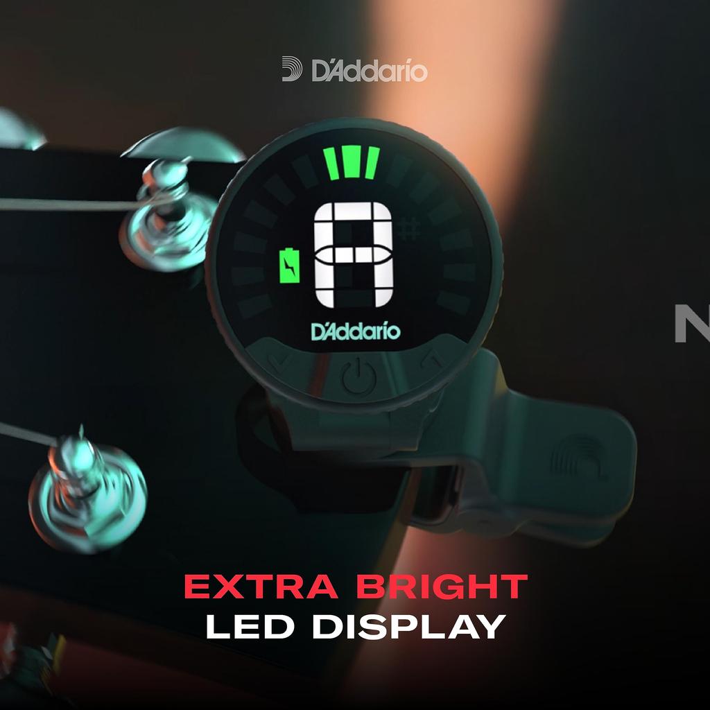 Rechargeable Headstock Tuner Chromatic Type Nexxus 360 Rechargeable Headstock Tuner Full Color Display D'Addario PW-CT-26 []