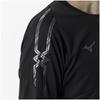 Mizuno 32MAA630 Long Sleeve Training Size M MC-LINE T-Shirt, Moisture-Wicking, Quick-Drying, Black,