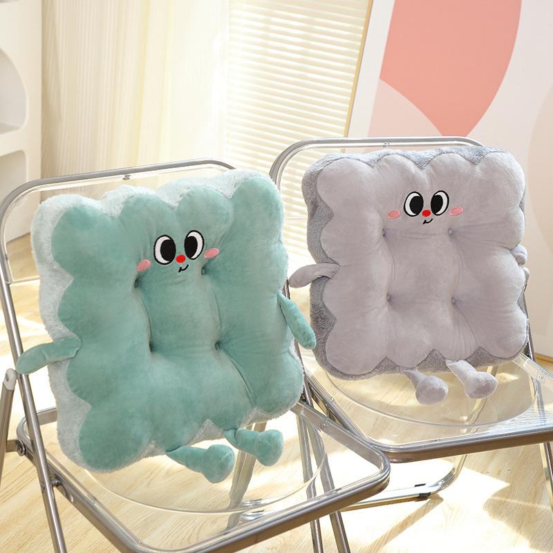 Мультяшная милая подушка для сиденья с выражением лица, офисная подушка для сидения, подушка-пердушка, подушка для стула для студенческого класса, подушка для автомобильного сиденья, тряпичная кукла