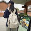 Легкий Простой Однотонный Рюкзак Повседневный Универсальный Студенческий Классный Сумка Школьная Женский Для Прогулок Стиль Студенческий Рюкзак