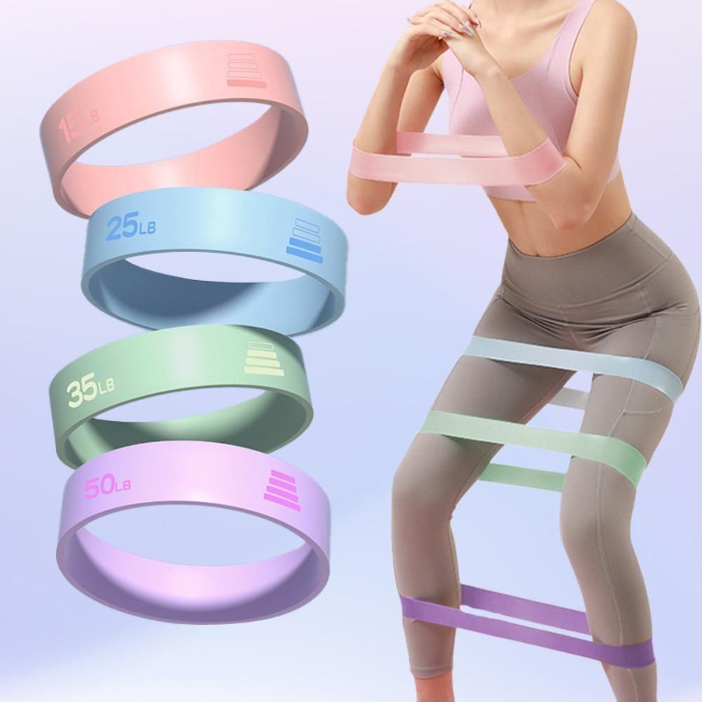 15LB 25LB 35LB Yoga Band Stretch Strap Fitness Bands Yoga Elastic Ring Home Exercise